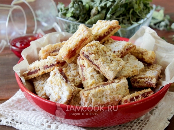 Печенье тертое с вареньем, рецепт с фото