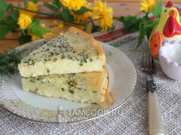 Запеканка на кефире с кукурузной мукой, рецепт с фото