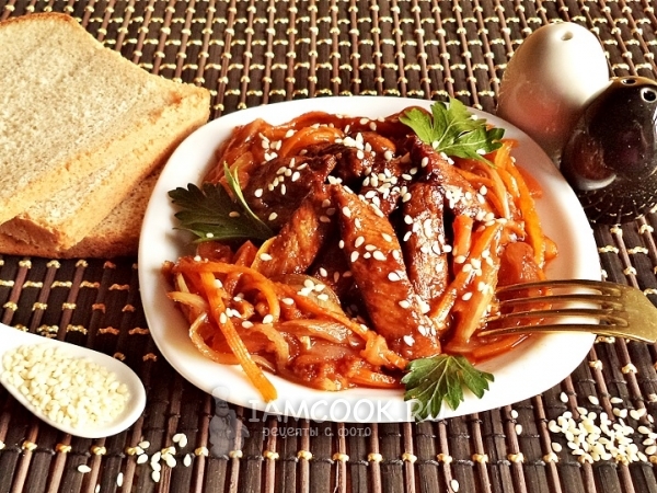 Мясо в кисло-сладком соусе, рецепт с фото