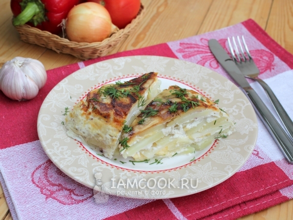 Картофельная запеканка в мультиварке, рецепт с фото