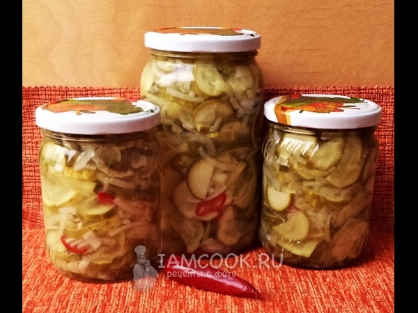 Салат из огурцов и лука на зиму, рецепт с фото