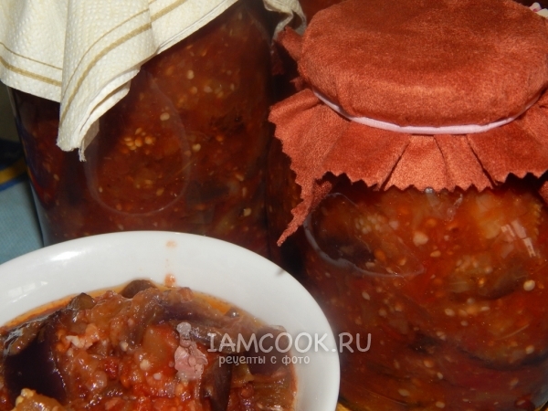 Соте из баклажанов на зиму, рецепт с фото