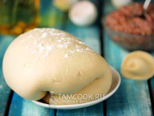 Тесто для пельменей на воде, рецепт с фото