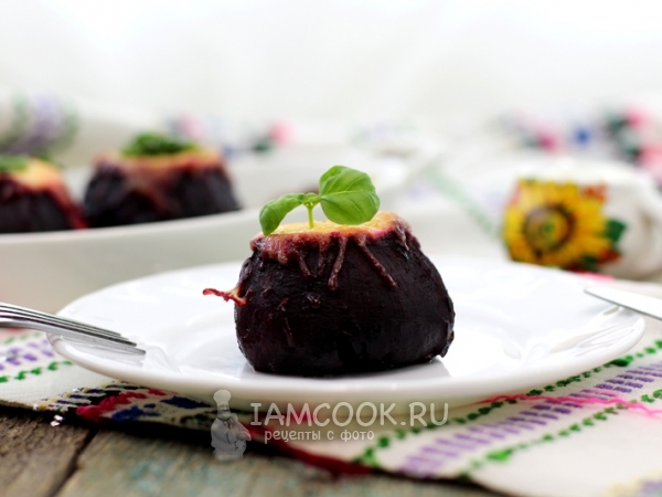 Свекла запечённая в духовке в фольге, рецепт с фото