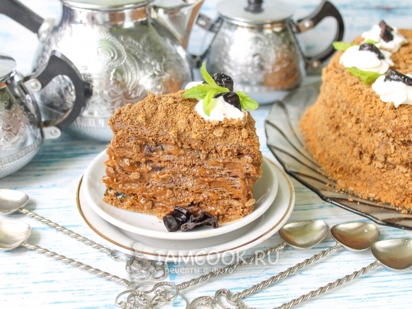 Торт «Медовик» шоколадный, рецепт с фото