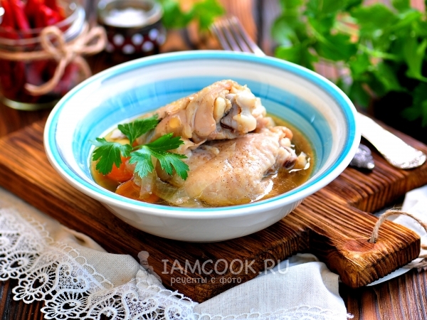 Курица в банке в собственном соку, рецепт с фото