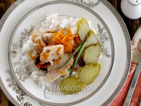 Рыба тушеная в мультиварке, рецепт с фото