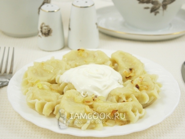 Вареники с картошкой на молоке, рецепт с фото