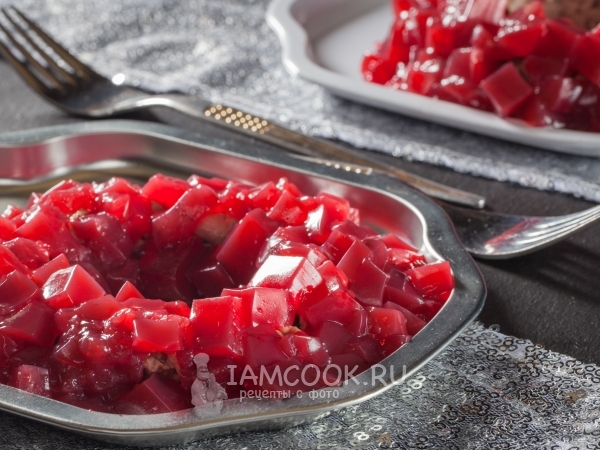 Салат «Гранатовый браслет» с говядиной, рецепт с фото