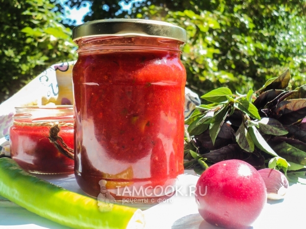 Острый соус из алычи, рецепт с фото