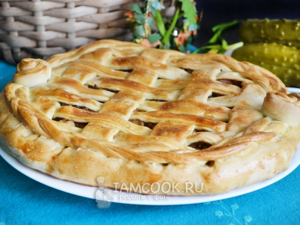 Курник на кефире, рецепт с фото