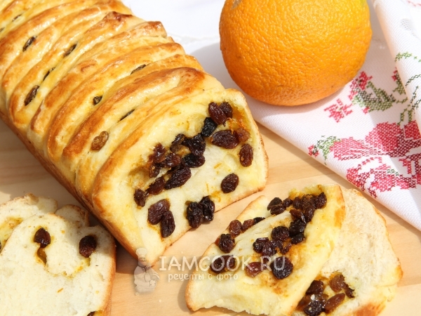 Апельсиновый пирог с изюмом, рецепт с фото