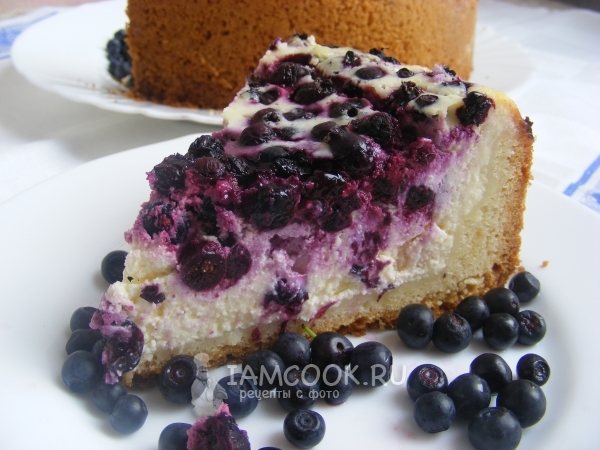 Пирог с черникой, рецепт с фото