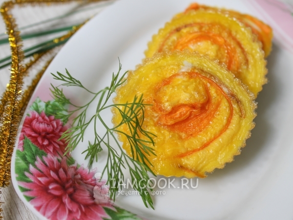 Омлет с морковью в духовке, рецепт с фото