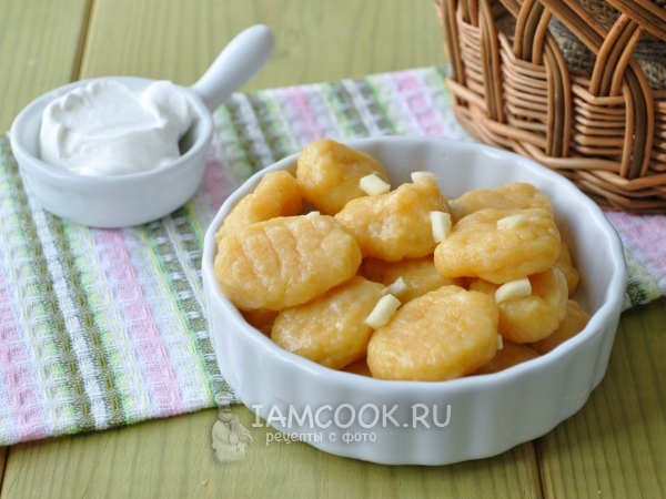 Картофельные ньокки с тыквой, рецепт с фото