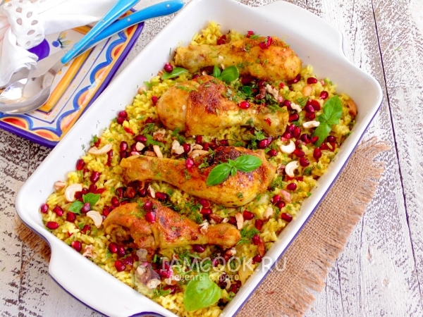 Полоу – рис с курицей по-персидски, рецепт с фото