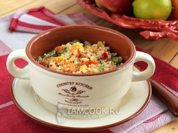 Каша из киноа с овощами, рецепт с фото