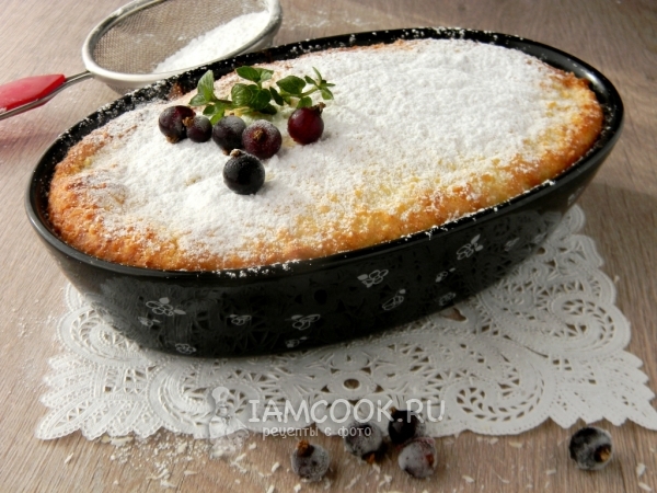 Творожно-кокосовая запеканка с ягодами, рецепт с фото