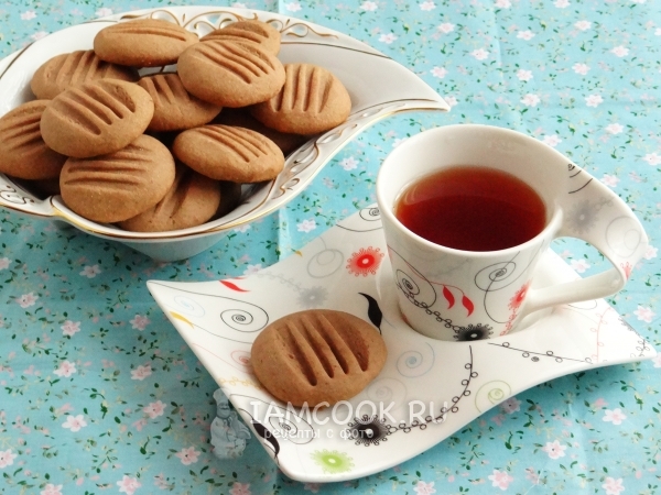 Песочное печенье с шоколадным пудингом, рецепт с фото