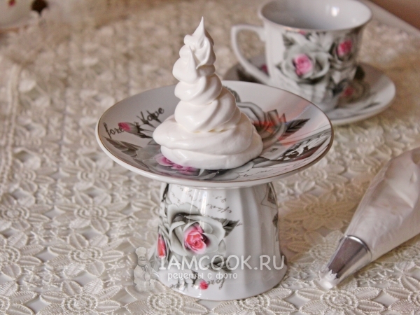 Меренга Итальянская (на сахарном сиропе), рецепт с фото