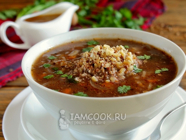 Постный суп харчо, рецепт с фото