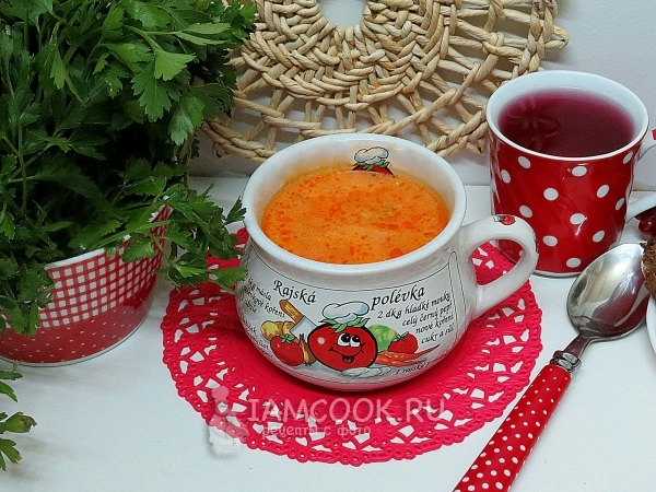 Польский помидорный суп (Zupa pomidorowa), рецепт с фото