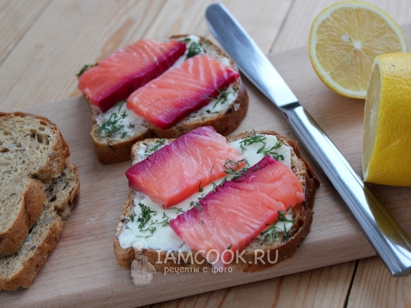 Гравлакс из лосося, рецепт с фото