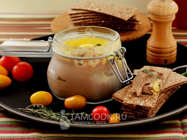 Паштет из куриной печени с чесноком, рецепт с фото