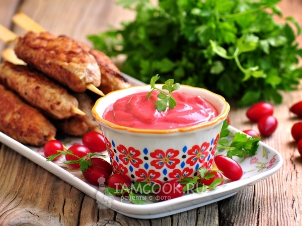 Соус из кизила, рецепт с фото