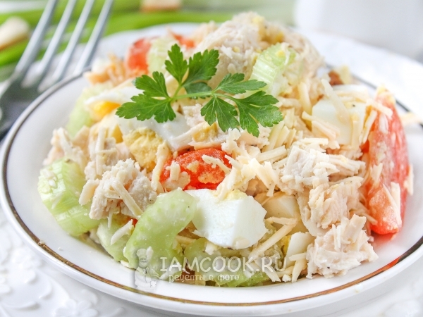 Салат «Цезарь» по Дюкану, рецепт с фото