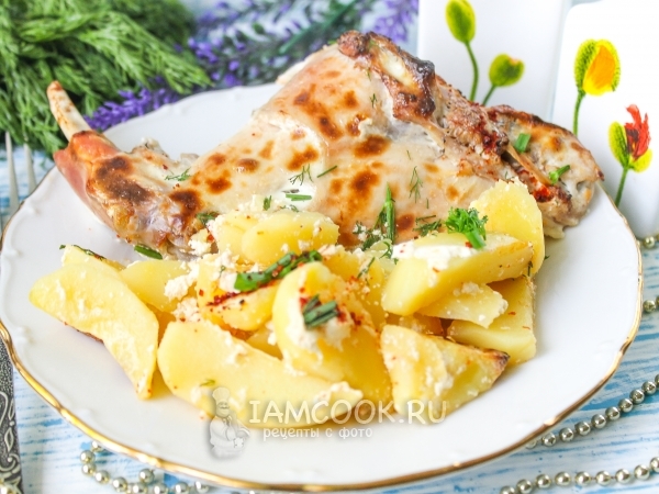 Кролик в кефире в духовке, рецепт с фото