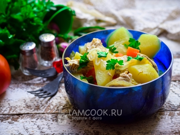 Индейка с картошкой в мультиварке, рецепт с фото