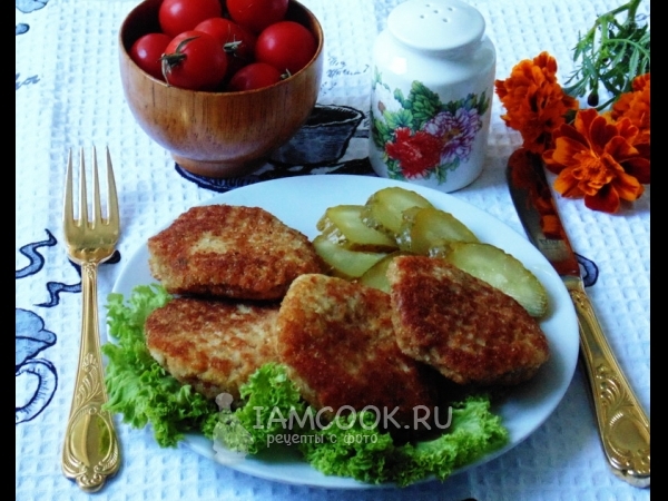 Котлеты в вафлях, рецепт с фото