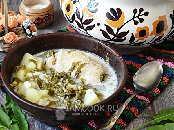 Зелёный борщ в мультиварке, рецепт с фото