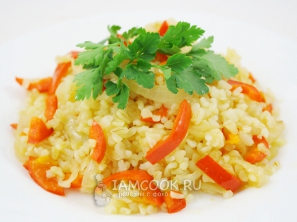 Булгур с овощами, рецепт с фото