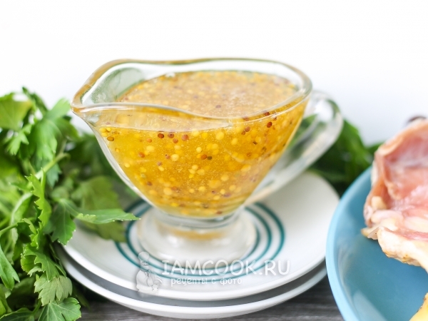Соус медово-горчичный, рецепт с фото