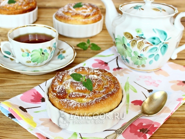 Булочки с лимонной начинкой, рецепт с фото