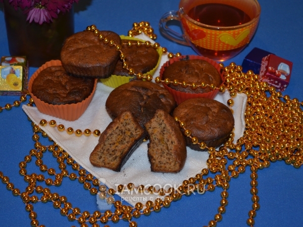 Тыквенные кексы с ореховыми крошками, рецепт с фото