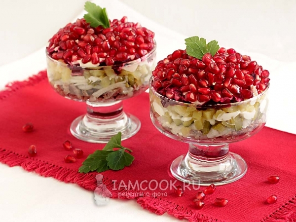 Гранатовый салат, рецепт с фото