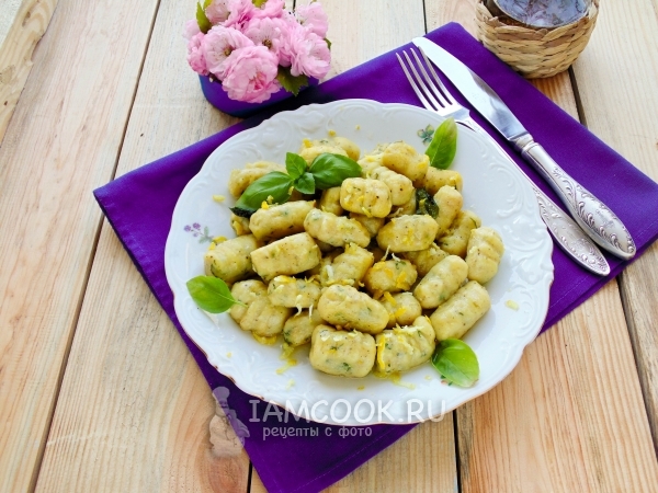 Картофельные ньокки с базиликом, рецепт с фото