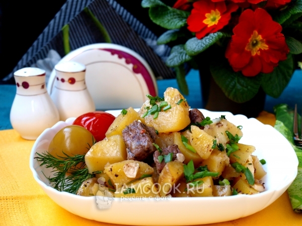 Картошка с мясом в фольге в духовке, рецепт с фото