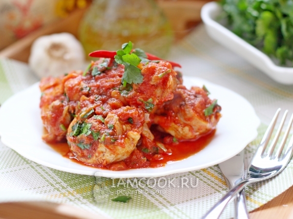 Чахохбили из курицы в мультиварке, рецепт с фото