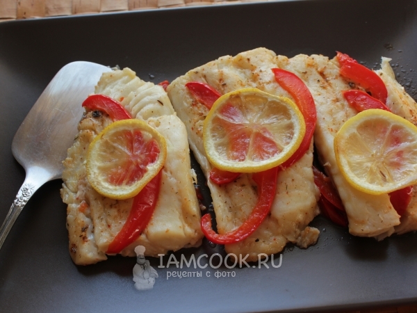 Камбала в духовке (в рукаве для запекания), рецепт с фото