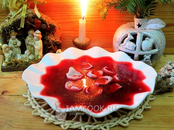 Старопольский борщ с ушками, рецепт с фото