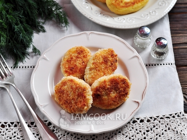 Котлеты из куриного фарша в духовке, рецепт с фото