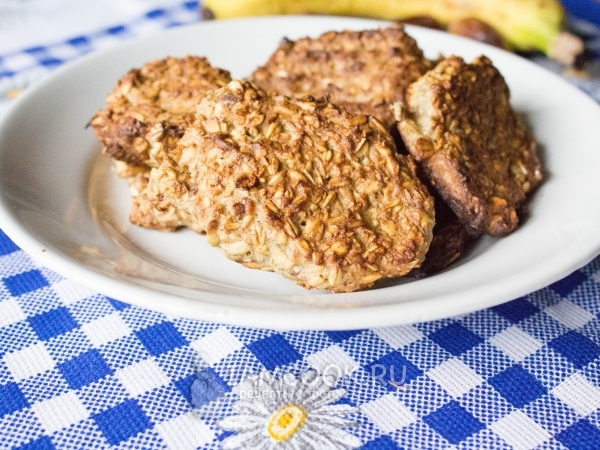 Овсяное печенье с бананом, рецепт с фото