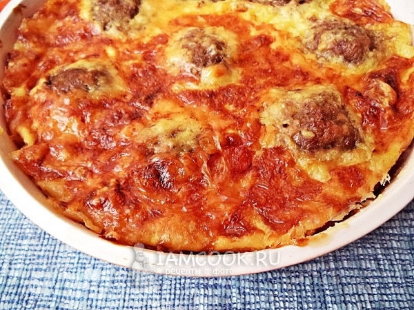 Пирог из кабачков с фаршем, рецепт с фото