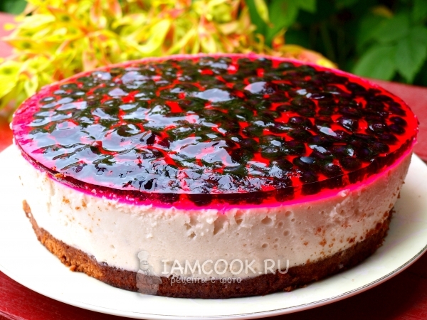 Торт с чёрной смородиной, рецепт с фото