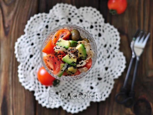 Салат с маринованным имбирем , рецепт с фото