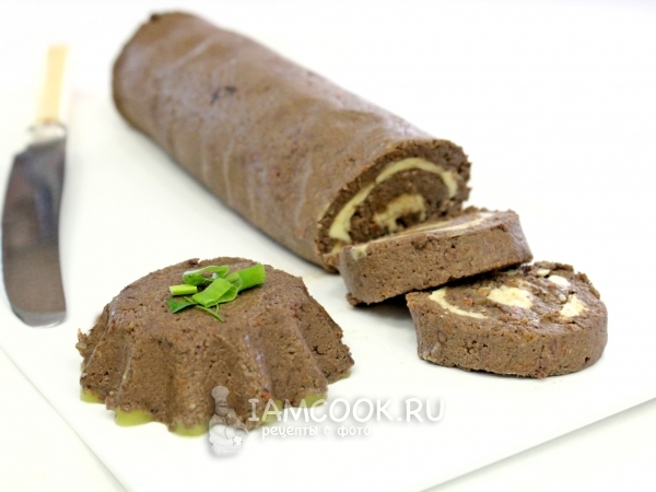 Паштет из свиной печени с маслом и сливками, рецепт с фото